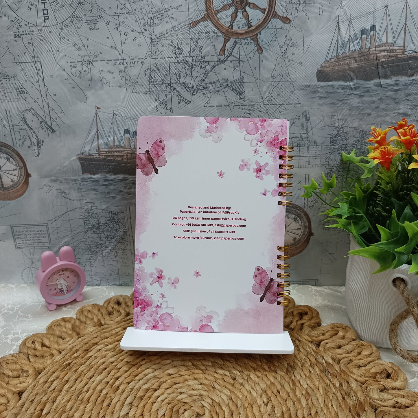 Blush Butterflies - Expressive Journaling Notebook