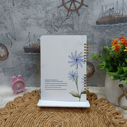 Blue Daisy Serenity - Expressive Journaling Notebook