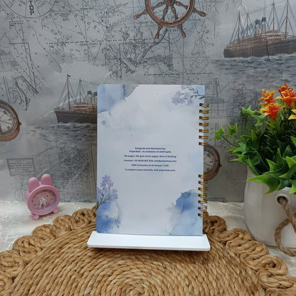 Forget Me Not Blue - Expressive Journaling Notebook