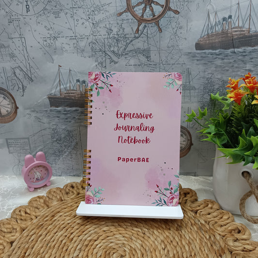 Rose Garden Blush - Expressive Journaling Notebook