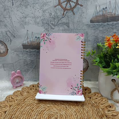 Rose Garden Blush - Expressive Journaling Notebook