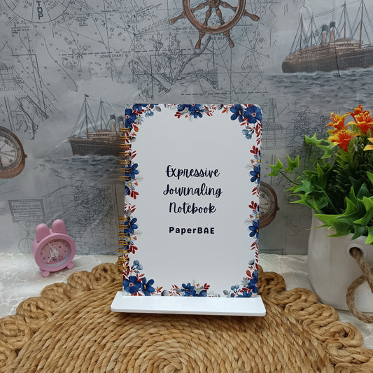 Midnight Bloom Frame - Expressive Journaling Notebook