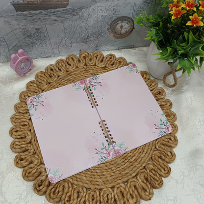 Rose Garden Blush - Expressive Journaling Notebook