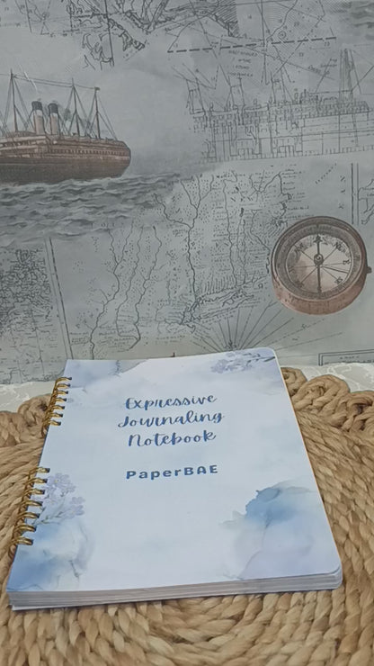 Forget Me Not Blue - Expressive Journaling Notebook