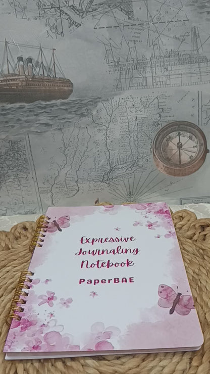 Blush Butterflies - Expressive Journaling Notebook