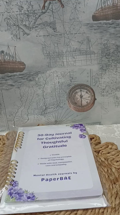 30-Day Journal for Cultivating Thoughtful Gratitude
