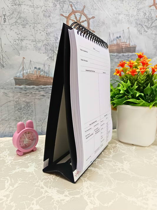 Work Flow - Undated 180 Day Desk Journal for Working Professional - A5 Size